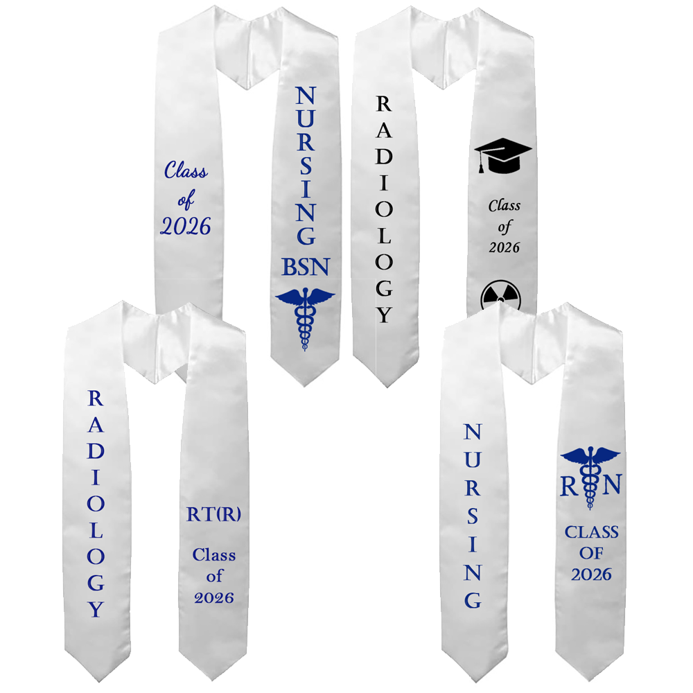 Xray Tech Accessories - Selendang Wisuda untuk Radiologi/RN Kelas 2026