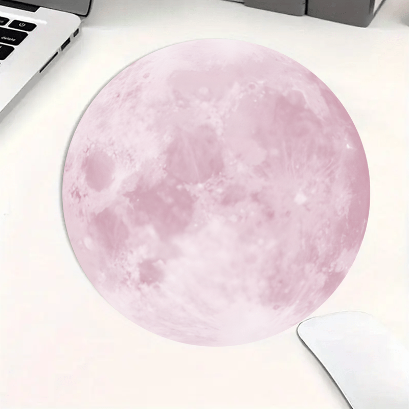 Tech Table Accessories - Alas Mouse Bulat Pola Bulan Aksesori