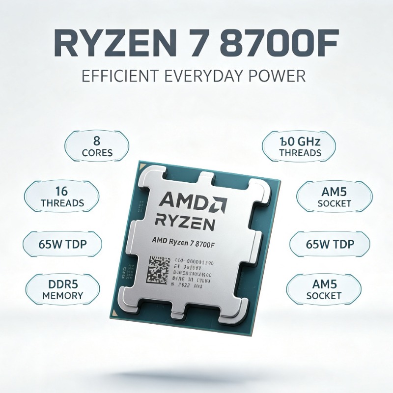 Amd Cpu Ryzen 7 - Prosesor Ryzen 7 8700F Proses Manufaktur