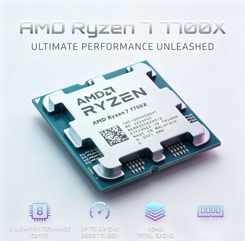 CPU AMD Ryzen 7 7700X, R7 7700 - Amd Cpu Ryzen 7 ulasan dan harga