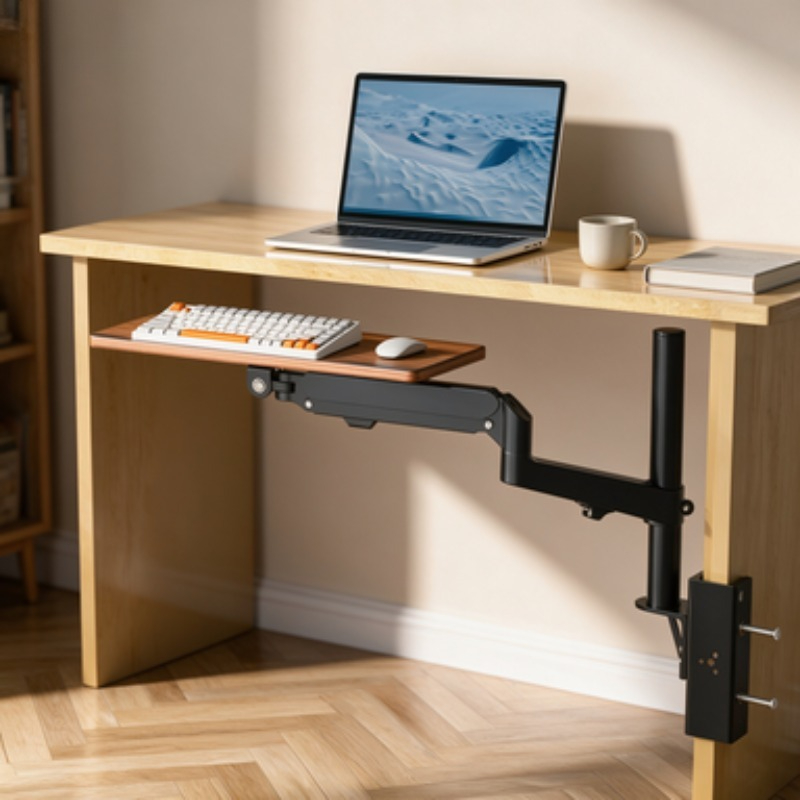 Rak Keyboard Hemat Ruang di Ba - Tech Table Accessories ulasan dan harga