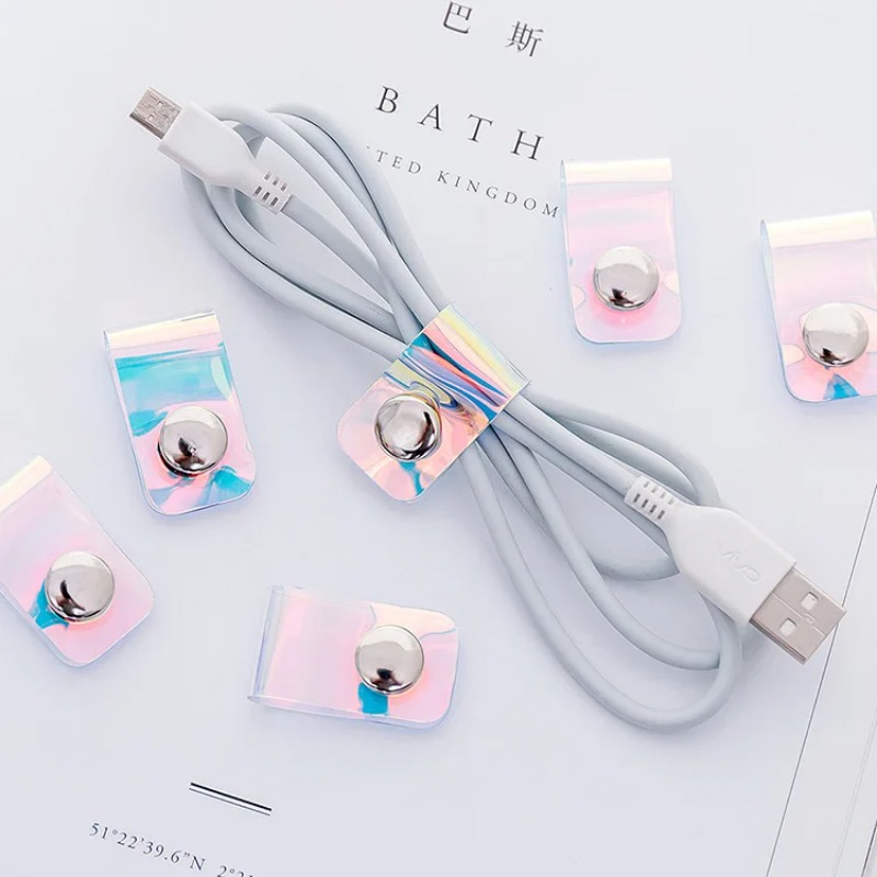 5 Buah Pengatur Kabel Data Sta - Travel Cable Organizer ulasan dan harga