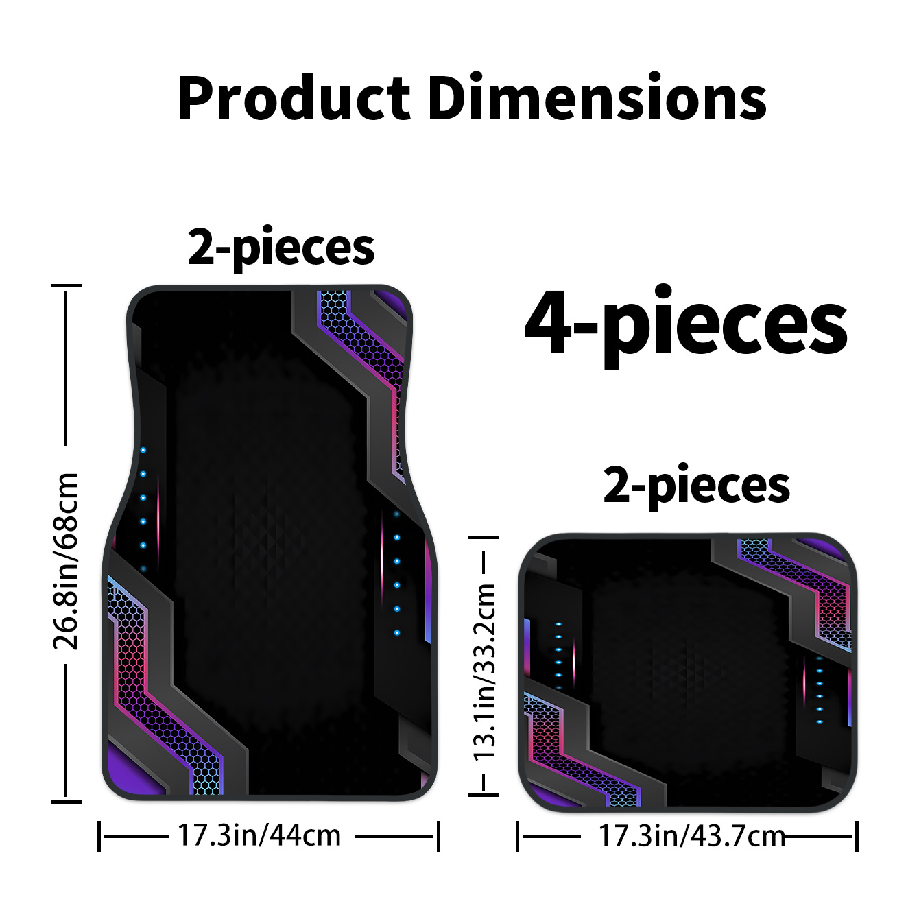 4 buah Karpet Mobil Cetak 2D B - Tech Accessories Luxury ulasan dan harga