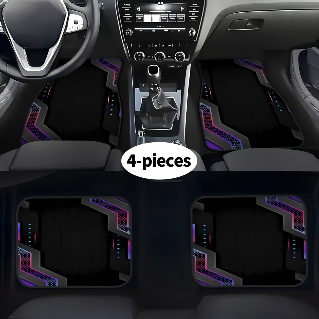 4 buah Karpet Mobil Cetak 2D B - Tech Accessories Luxury ulasan dan harga