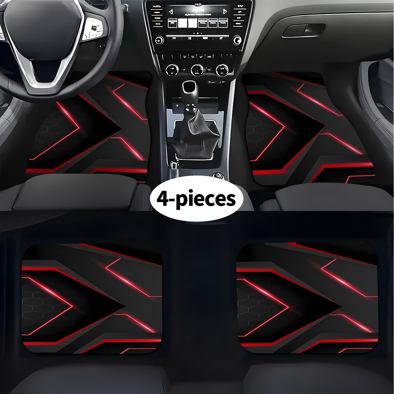 4pcs Set Aksesoris Interior Mo - Tech Accessories Luxury ulasan dan harga