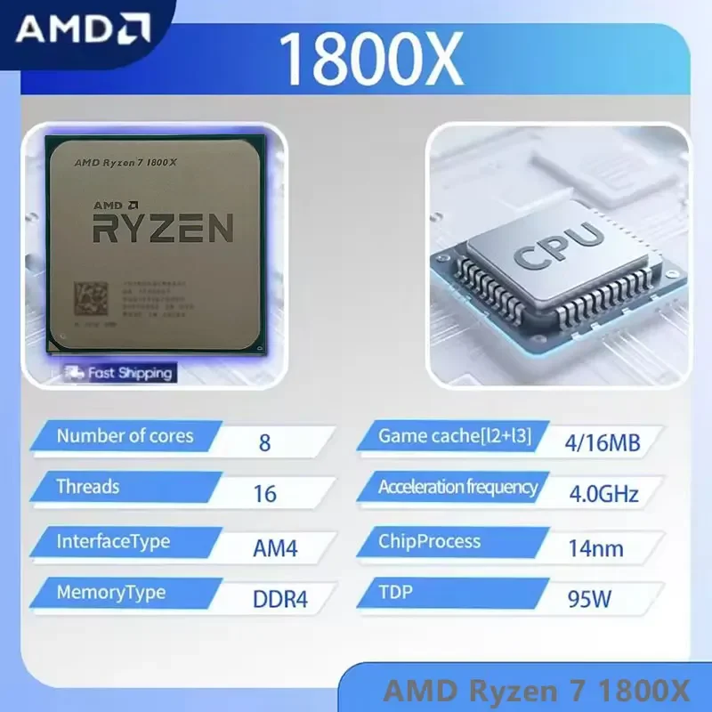 AMD Ryzen 7 1800X CPU R7 1800X - Amd Cpu Ryzen 7 ulasan dan harga