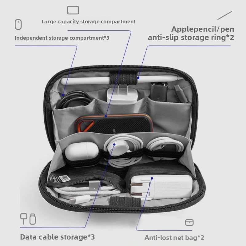 Tas Organizer Digital Multifun - Travel Cable Organizer ulasan dan harga
